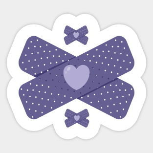 Purple Band Aid Sticker